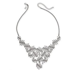 INC Crystal Zig Zag Statement Necklace